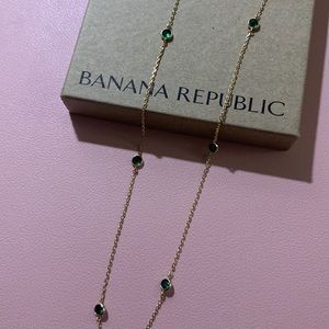 Banana Republic Emerald Necklace
